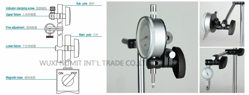 Mechanical Magnetic Base Stand Holding Power 80KG-130KG / Magnetic on off Switch